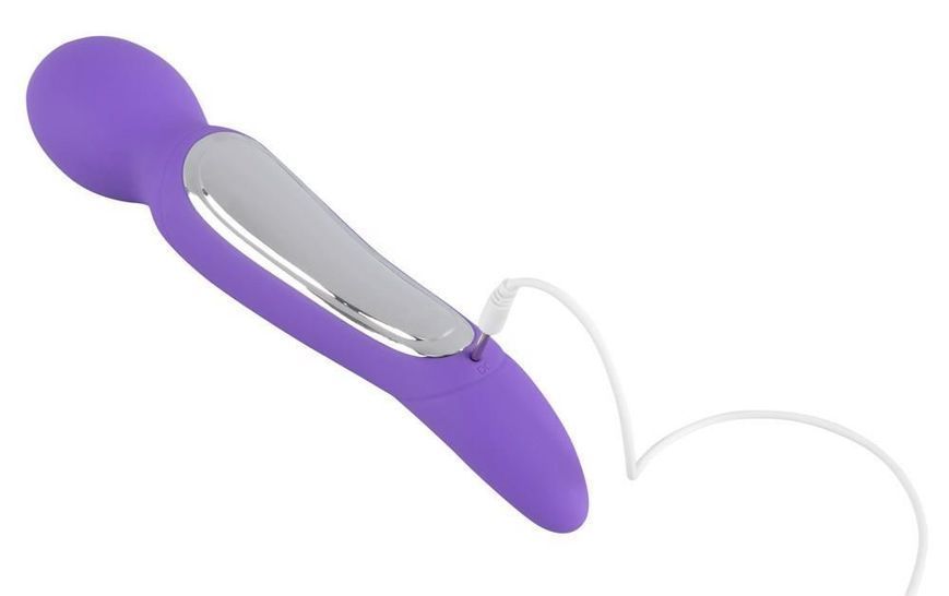 Универсальный массажёр Sweet Smile Rechargeable Dual Motor Vibe, 22 см (фиолетовый) 10044 фото