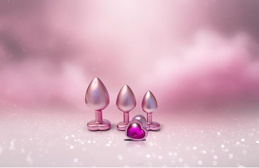 Анальна пробка Gleaming Love Pearl Pink Plug S, 7.1 см (рожевий) 63638 фото