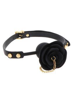 Кляп Taboom Rose Ball Gag with Plug, 4.2 см (чорний) 49968_EU фото