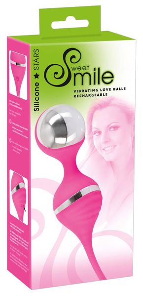 Вагинальные шарики Smile Vibrating Love Balls Rechargeable, 18 см (розовый) 5025 фото