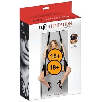 Секс-гойдалки на двері Fetish Tentation Door Straps (чорний) 18012 фото
