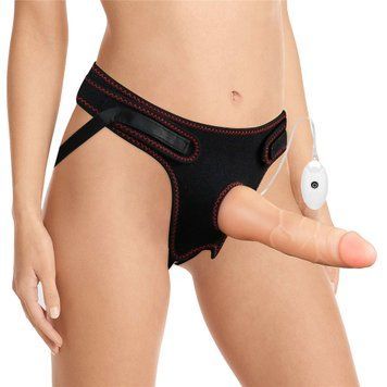 Страпон LoveToy Easy Strapon Set 7.5'', 19 см (телесный) 14313 фото