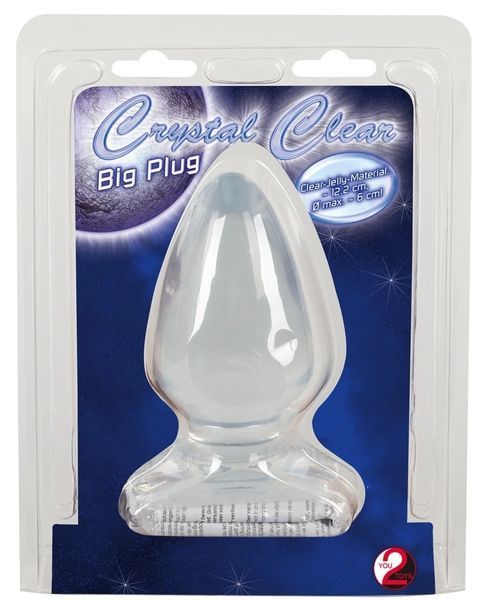 Анальная пробка Crystal Clear Big Plug, 13 см (прозрачный) 40770_EU фото