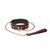 Нашийник із повідцем Liebe Seele Wine Red Leather Collar Leash and Lock (бордовий) 123388 фото