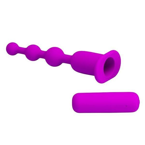 Анальная пробка Pretty Love Hermosa Anal Beads, 13,7 см (фиолетовый) 23234 фото