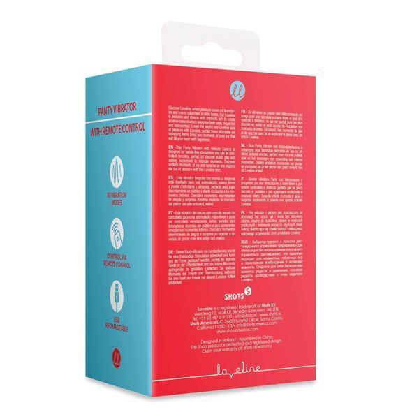 Вібратор Loveline Brighto Remote Control, 9.5 см (червоний) 60988 фото