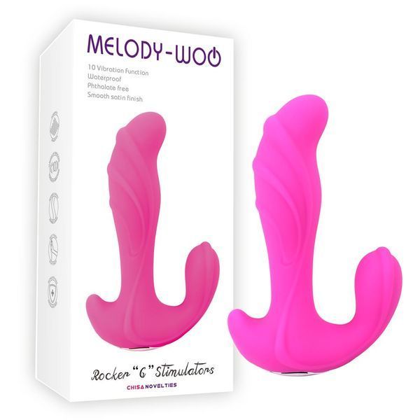 Анальний вібратор Melody-woo Rocker G Stimulators, 15,1 см (рожевий) 91204 фото