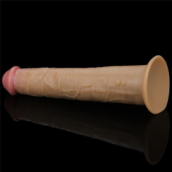 Реалистичный вибратор LoveToy Nature Cock, 26 см (телесный) 28768 фото
