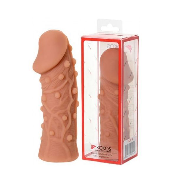 Насадка на пенис Kokos Extreme Sleeve ES.06-S, 12,5 см (телесный) 18253_EU фото