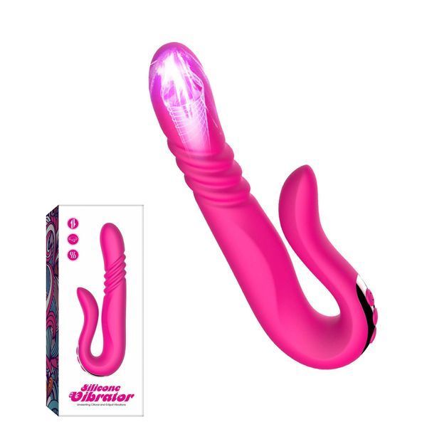 Вибратор B - Series Cute Deluxe Twirling Vibrating Thruster, 23 см (розовый) 86916 фото