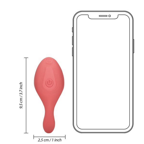 Вібратор Loveline Brighto Remote Control, 9.5 см (червоний) 60988 фото