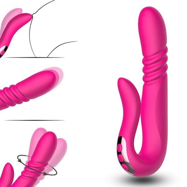 Вибратор B - Series Cute Deluxe Twirling Vibrating Thruster, 23 см (розовый) 86916 фото