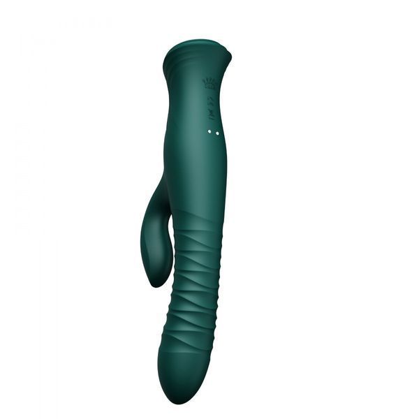 Вибратор-кролик Zalo Mose Rabbit Thruster, 25,7 см (зеленый) 69908 фото
