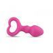 Анальна пробка Toyz4lovers Heart Clip Tip, 9 см (рожевий) 74428 фото 2
