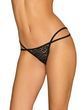 Эротические стринги Obsessive Pantheria, S/M (черный)