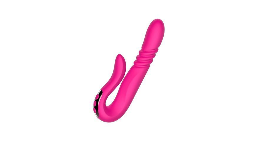 Вибратор B - Series Cute Deluxe Twirling Vibrating Thruster, 23 см (розовый) 86916 фото