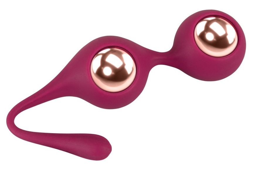 Вагинальные шарики Sweet Smile Kegel Training Balls With Extra Weights, 18,3 см (бордовый) 23249 фото