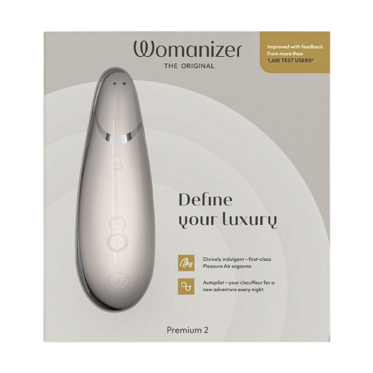 Womanizer Premium 2 Raspberry Вакуумний стимулятор клітора Womanizer Premium 2 (сірий)
