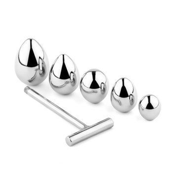 Анальна пробка B - Series HeavyFun Jewellery № 3, 16.5 см (сріблястий) 236124 фото