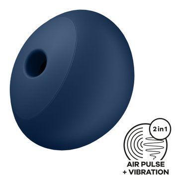 Вакуумный стимулятор клитора с вибрацией Satisfyer Air Power 4 (синий) 108592 фото