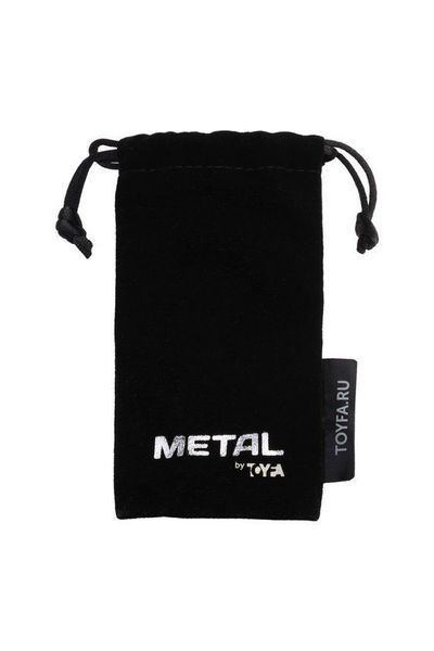 Металева анальна пробка Toyfa Metal, 10.8 см (чорний) 97838 фото