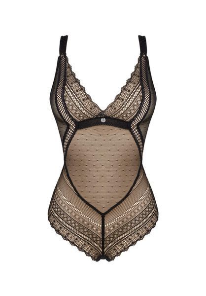 Боді Obsessive Estiqua, M/L (чорний) 29432 фото