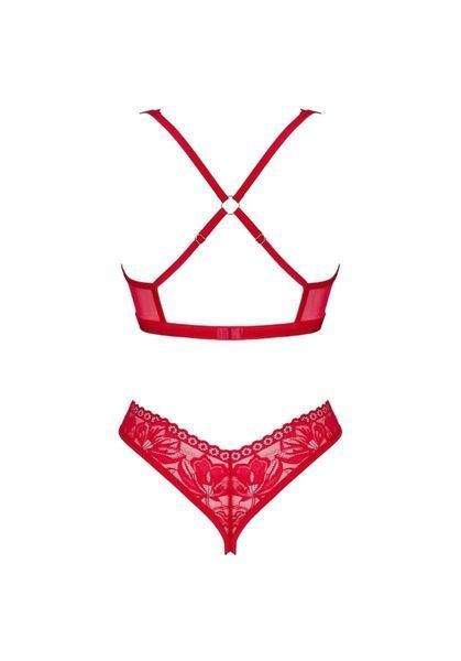 Комплект білизни Obsessive Lacelove, XL/XXL (червоний) 16508 фото