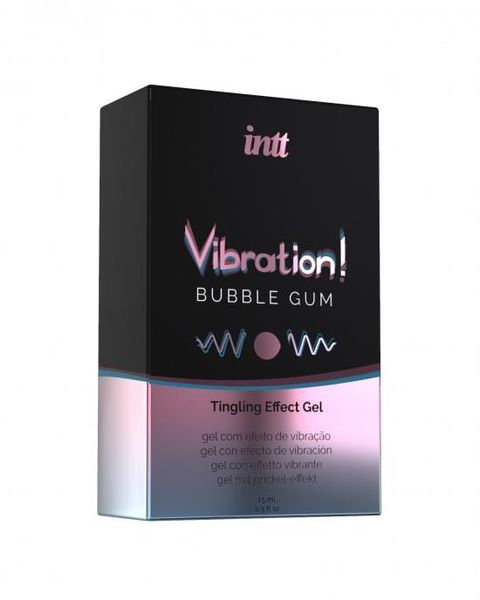 Жидкий вибратор Intt Vibration Bubble Gum, со вкусом жвачки, 15 мл 8478 фото