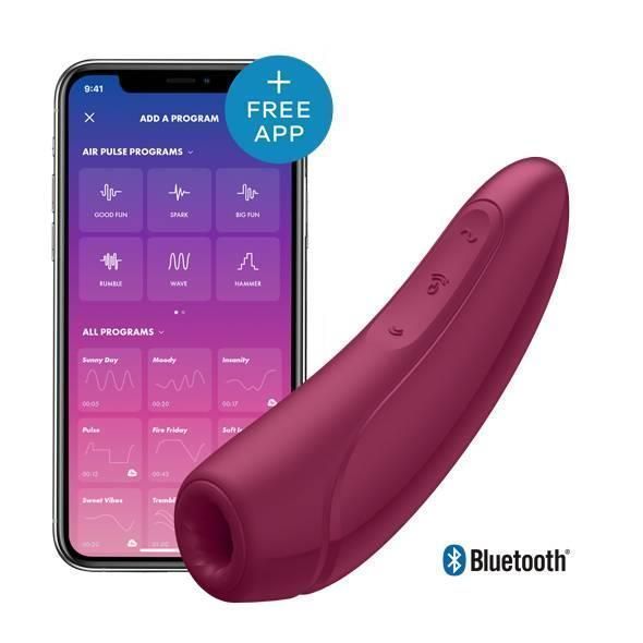 Вакуумний стимулятор клітора Satisfyer Curvy 1+ (червоний) 20080 фото
