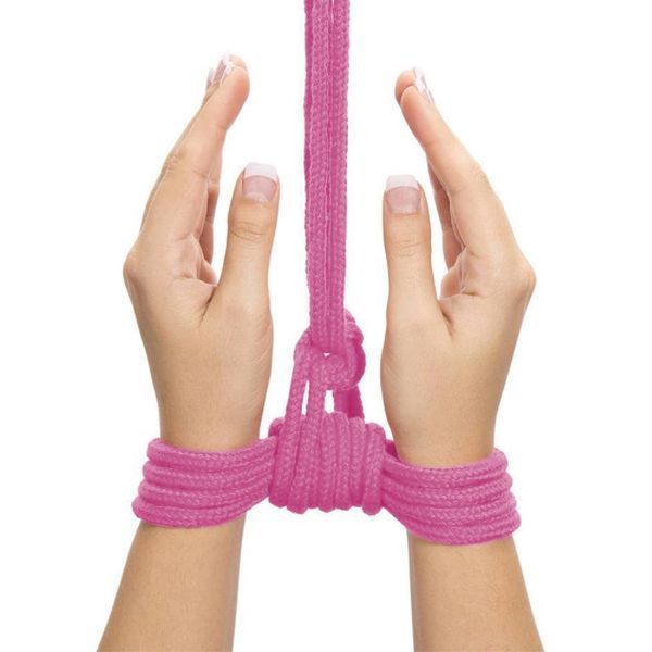 Верёвка для БДСМ LoveToy, 10 м (розовый) 28576 фото