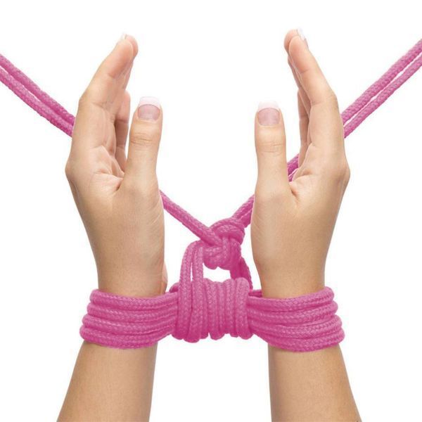 Верёвка для БДСМ LoveToy, 10 м (розовый) 28576 фото