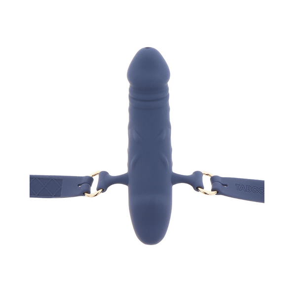 Кляп Taboom Silicone Supreme Breathable Penis Gag (синий) 31889_EU фото