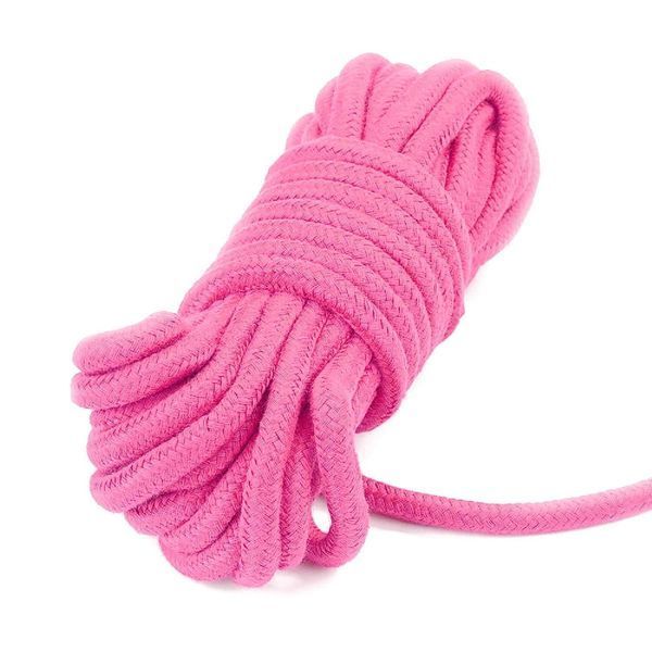 Верёвка для БДСМ LoveToy, 10 м (розовый) 28576 фото