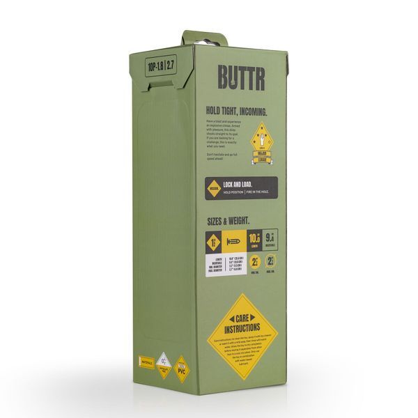 Анальна пробка Buttr Major League 10 Pounder, 25.5 см (чорний) 86518 фото