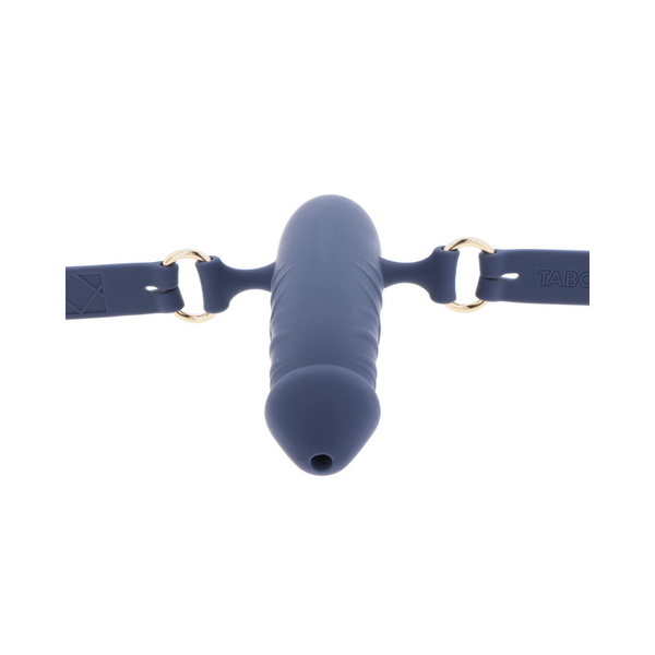 Кляп Taboom Silicone Supreme Breathable Penis Gag (синий) 31889_EU фото