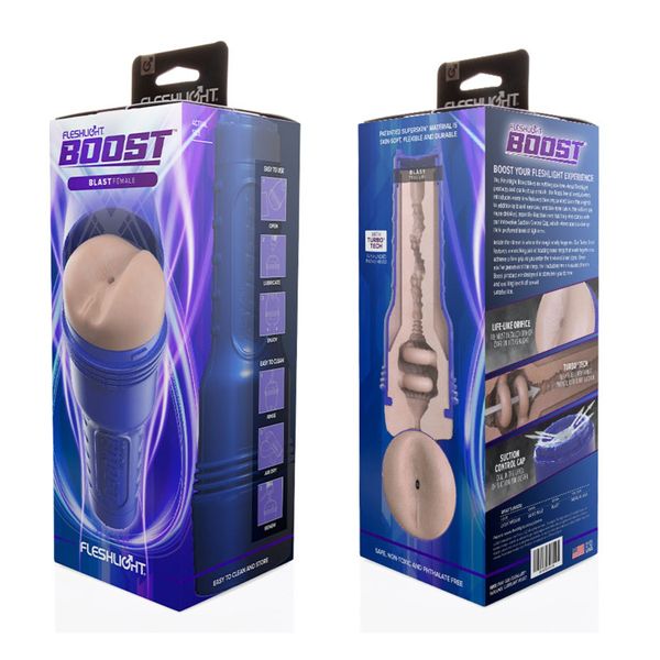 Мастурбатор Fleshlight Boost Blaste Female: Light Medium Flesh, 25 см (телесный) 35053 фото