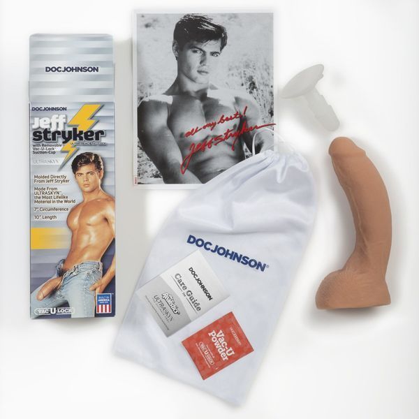 Фалоімітатор Doc Johnson Jeff Stryker White, 24 см (тілесний) 3980 фото