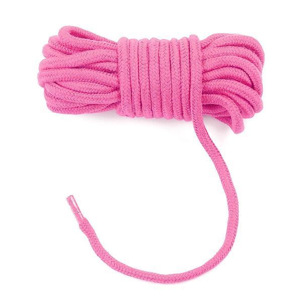 Верёвка для БДСМ LoveToy, 10 м (розовый) 28576 фото