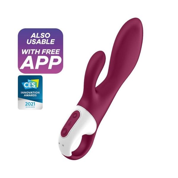 Вибратор-кролик Satisfyer Heated Affair, 20 см (бордовый) 12925 фото