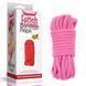 Верёвка для БДСМ LoveToy, 10 м (розовый) 28576 фото 6