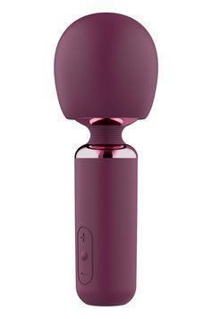 Вібромасажер Glam Bold Travel Wand, 18 см (бордовий) 54816 фото