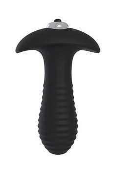 Анальная пробка с вибрацией Dream Toys Spiral Plug, 9 см (черный) 7266_EU фото