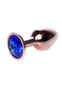 Анальна пробка з кристалом B - Series HeavyFun Plug-Jewellery, 7 см (синій) 52047_EU фото
