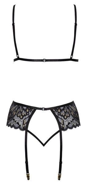 Комплект Kissable Suspender Pola, S/M (черный) 72358 фото