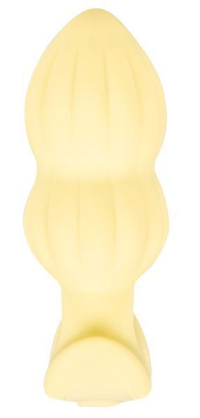 Анальная пробка Cuties Mini Butt Plug, 8 см (желтый) 216964 фото
