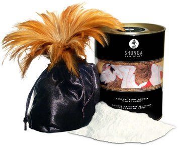 Съедобная пудра для тела Shunga Sensual Body Powder Blazing вишня, 225 г 30278 фото