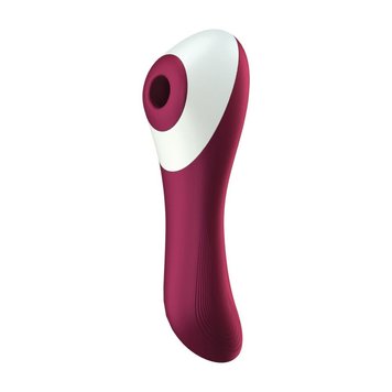 Вакуумный стимулятор клитора Satisfyer Dual Crush, 17 см (бордовый) 13274 фото