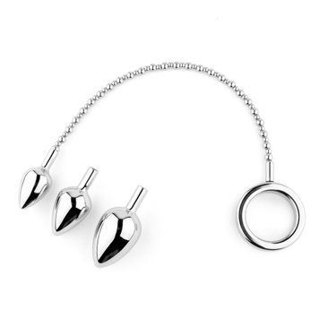Анальна пробка B - Series HeavyFun Jewellery № 4, 43 см (сріблястий) 236126 фото