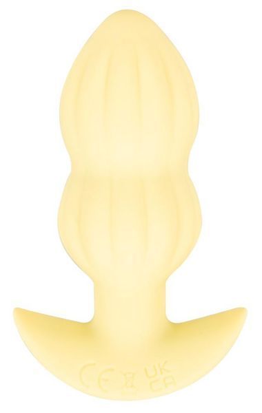 Анальная пробка Cuties Mini Butt Plug, 8 см (желтый) 216964 фото
