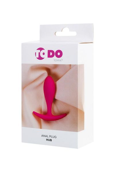 Анальна пробка ToDo Anal Plug Hub, 7.2 см (рожевий) 131760 фото